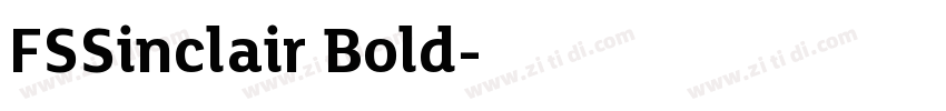 FSSinclair Bold字体转换